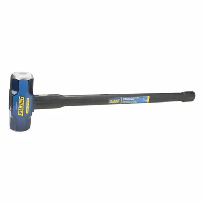ESTWING Club Hammer: Steel, Steel Handle, 12 lb Head Wt, 2 1/4 in Dia, 30 in Overall Lg - Standard Sledge Hammers