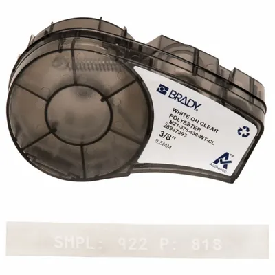 BRADY M21-375-430-WT-CL Thermal Transfer Continuous Label Roll Cartridge - Brady Thermal Transfer Continuous Label Roll Cartridges