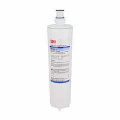 This quick-connect water filter is designed for ice machines and refrigerators. It uses polyphosphate media to reduce chlorine odor. The filter has a flow rate of 1.5 gpm and an overall height of 16 3/4 inches.