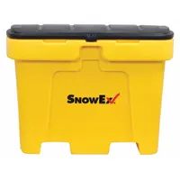 SNOWEX Salt Box: 18 cu ft, 48 in x 33 1/4 in x 35 3/4 in, Lid Included, 2-Way Entry, Rectangular (MPN 74051)