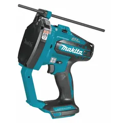 The Makita XCS03Z is a cordless threaded rod cutter from the 18V LXT series, designed to cut 3/8-inch mild steel threaded rod. It is a bare tool, sold without battery or charger. This cutter is used in electrical, plumbing, and construction applications for fast, clean cuts on job sites.