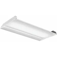 This 2 ft x 4 ft LED center-basket troffer delivers 4086 lumens at 4000K color temperature, drawing 31.7 W. It operates on 120 to 277V AC and is designed for use in suspended grid ceilings, providing general ambient lighting in commercial spaces such as offices, schools, and retail environments.