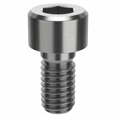 Metric standard socket head cap screw with M6x1.00 thread, 12 mm length, right-hand thread, and 5 mm hex drive. Made from 316 stainless steel with H5 tolerance, plain finish. Used for fastening components in machinery, equipment, and structural assemblies requiring corrosion resistance.