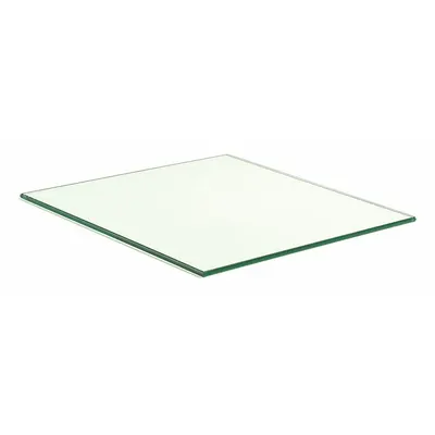 ECONOCO Tempered Glass Shelves: 3/16 in Overall Ht, 14 in Overall Wd, 14 in Overall Dp - Tempered Glass Panels for Compartmented Glass Shelving