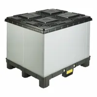 ORBIS Bulk Container: 48 in x 40 in x 35 in, Stacking Capable, 1,200 lb Load Capacity, Rectangular (MPN OPTE4048-35)