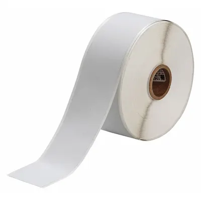 BRADY Wraparound Label: Polyvinyl Fluoride, Black on White - Brady Continuous Label Rolls