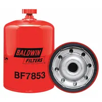 BALDWIN FILTERS Fuel Filter: Spin-On, 4 1/4 in Outside Dia, 7/8"-14 Thread Size, Cellulose, BF7853