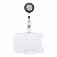 Badge Holder: Pouch, Horizontal/Vertical, 3 3/4 in Badge Pouch Wd, 2 13/16 in Badge Pouch Ht, 10 PK (MPN 821919)