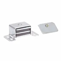 Door Catch: Aluminum, Magnetic, 2 1/16 in Ht, 1 in Wd (MPN 4FCV3)