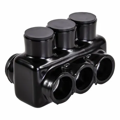 POLARIS Multitap Connector: 3 Port, Double-Sided Entry, 6 AWG – 3/0 AWG Wire Size - Dry-Location Double-Sided Entry Multitap Connectors