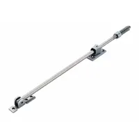 Overhead Door Holder: Overhead - Mounted, 1 1/4 in Wd, 2 in Overall Ht, Aluminum (MPN 793S-SP28)