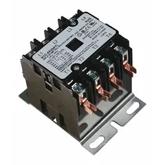 The Dayton HCC-4XU04YL is a contactor used in HVACR systems to control electrical loads such as compressors, fan motors, and condenser units. It serves as a replacement component for commercial and industrial heating, ventilation, air conditioning, and refrigeration equipment, ensuring reliable switching of power circuits.