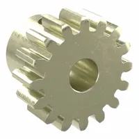 Spur Gear: Module m 1, 16 Teeth, 5 mm Bore Dia, Brass, 20° Pressure Angle, Finished Bore (MPN BSS1-16B)
