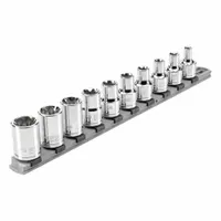 TEKTON Socket Set: 1/2 in Drive, 10 Piece, External Torx, Torx, E8 to E24 (MPN SHD92117)