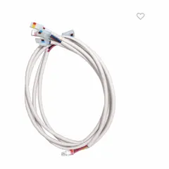 This wire kit includes two sets of wires for use with 36 to 48 inch Hunter downrods. It is designed to facilitate wiring during ceiling fan installation or downrod replacement. The accessory is white.