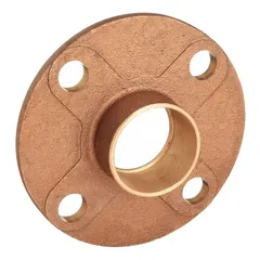 Cast copper cup x flange adapter for joining 1-1/2 in CTS copper tube to a flanged connection. Used in plumbing, HVAC, and industrial piping systems for water, air, or non-corrosive fluid lines.