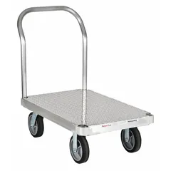 MAGLINER Platform Truck: 2,000 lb, 60 in L x 30 in W x 12 1/2 in H Deck, Thermoplastic Rubber (MPN PTK3060T1-Q). Key specifications — Brand: MAGLINER; Caster/Wheel Configuration: (2) Swivel; Color: Silver.