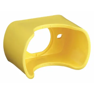 SCHNEIDER Pushbutton Guard: 22 mm Panel Mounting Hole Dia, Yellow, Plastic - Guards for Push Buttons