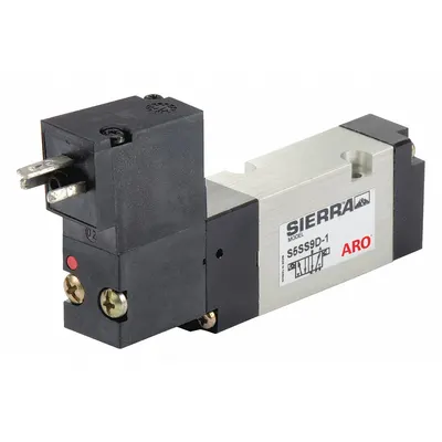 ARO Solenoid Air Control Valve: Four-Way / Two-Position, Base-Mounted Body - ARO Sierra Series Directional Control Valves