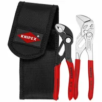Plier Wrench Set: Flat/V, Push Button, 1 in_1 1/4 in Max Jaw Opening, 5 in_6 in Overall Lg (MPN 00 20 72 V01)