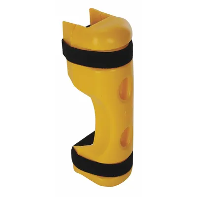 RACK SENTRY Pallet Rack Guard: Strap-On, On Upright, 3 in x 5 in x 18 in, Polymer - Strap-On Plastic Pallet Rack Post Protectors