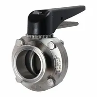 DIXON Butterfly Valve: 2 in Pipe Size, Clamp, 140 psi Max. Pressure (CWP), 304 Stainless Steel, 24 (MPN L5107S200CC-P)