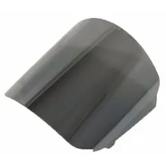 This mirror-tinted safety lens is part of the RPB Z-Link series, designed for use with Z-Link PAPR assemblies and partial systems. The lens features anti-fog and anti-scratch coatings for clear vision in demanding environments. It provides eye protection in industrial settings where powered air-purifying respiratory protection is required.