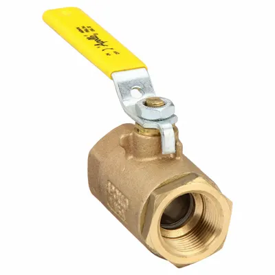 APOLLO Manual Two-Way Ball Valve: 1 in, Bronze, Straight, FNPT x FNPT - Bronze Ball Valves with Drain