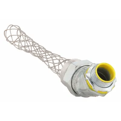 HUBBELL WIRING DEVICE-KELLEMS Liquid-Tight Conduit Fitting: 1/2 in Trade Size, Insulated, 45° Elbow - Liquid-Tight Conduit Fittings with Strain Relief