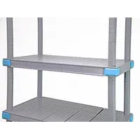 QUANTUM STORAGE SYSTEMS Label Holder for Millenia Shelves: Millenia, 65 1/2 in Overall Wd, Clear (MPN QPLH65C)