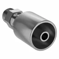 KURT Hydraulic Crimp Fitting: Carbon Steel, Straight, -8 For Hose Dash Size, Male x Male (MPN MPX-08-08)