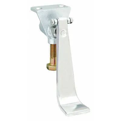 SANI-LAV Foot Pedal: Sani-Lav, Brass, Nickel-Plated Finish, NPT, 1/2 in Connection Size - Faucet Foot Pedal & Knee Pedal Replacement Parts