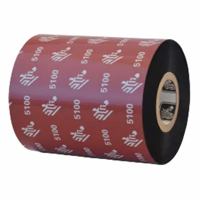 THERMAL TRANSFER RIBBON: Zebra, 3.5 in Ribbon Wd, 1,476 ft Ribbon Lg, 1 in Core Dia. - Resin Thermal Transfer Ribbons