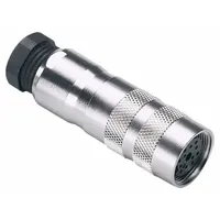 IFM M18 Circular Connector: M18 Female Thread with Straight Connection, 12 Socket, IP67 (MPN E60174)