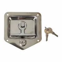 BUYERS PRODUCTS T-Handle Latch: Lock, Std Size Latches, 4 7/8 in Overall Ht, 4 1/2 in Overall Wd (MPN L882501)