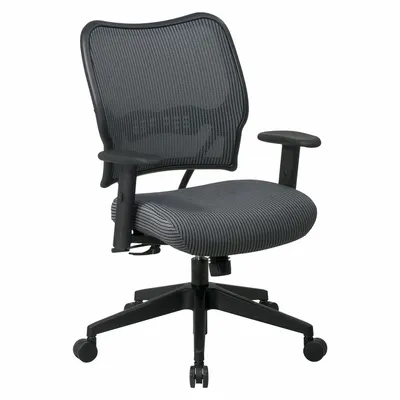 OFFICE STAR Office Chair: Space, Ht, Fabric Material, 17 3/4 in Back Ht - Adjustable-Arm Office Chairs