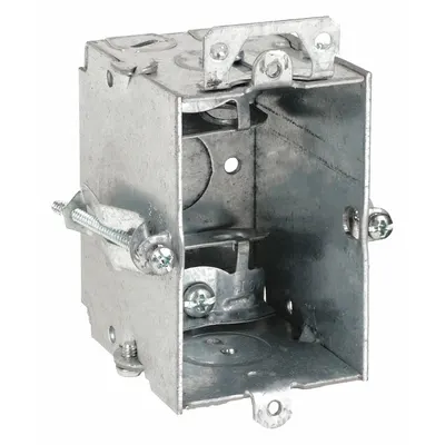 RACO Electrical Box: Steel, Steel Material & Nominal Size, 1 Gangs, 2 1/2 in Box Dp - Cut-In Electrical Boxes
