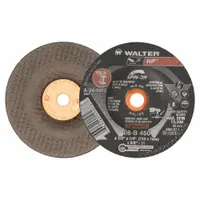 WALTER SURFACE TECHNOLOGIES Depressed Center Grinding Wheel: Type 27, 4 1/2" x 1/4" x 5/8"-11, HP (MPN 08B450)