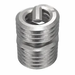Free-running helical insert with tanged tang for thread repair or reinforcement in metal. M3-0.50 thread size, plain finish, 3.15mm length, made from 18-8 stainless steel. Supplied in a 1,000-piece pack.