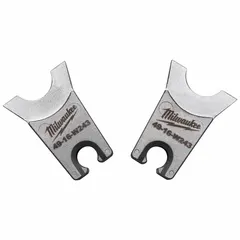 This W Style die set includes upper and lower dies in two sizes for electrical wire and cable crimping. Designed as a replacement for the MILWAUKEE 2678-20 tool, it creates secure connections in electrical applications.