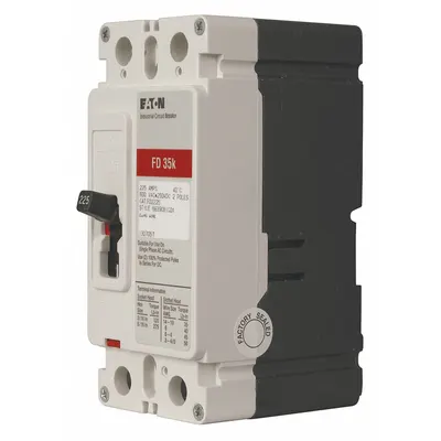 EATON Molded Case Circuit Breaker: 90 A Amps, 65kA at 240/277V AC, Fixed, AB - FD-Frame Eaton Molded Case Circuit Breakers
