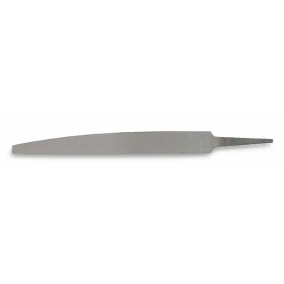 NICHOLSON Knife File: Double-Cut Face Cut, Single Edge Cut, Bastard Cut, 6 in Lg without Tang - Double-Cut Knife Files