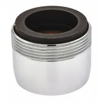 NEOPERL Flow Restrictor: 1.8 gpm Flow Rate, Aerated Flow Outlet, Brass, Chrome Finish, Dual, 6 PK (MPN 1162003)