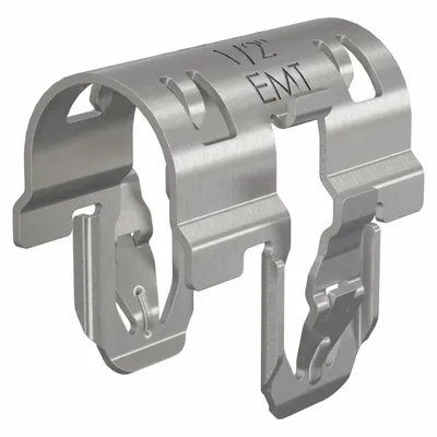 EMT Condiut Clamp: Spring Steel, SST (Dakota ProTect Wet/Dry: 1000hr) - Snap-in EMT Conduit Clamps