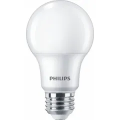 LED A19 classic shape bulb with frosted finish, 8.8 W power consumption, 5000K color temperature, and E26 medium screw base. Suitable for general illumination in residential and commercial fixtures such as table lamps, ceiling lights, and wall sconces.