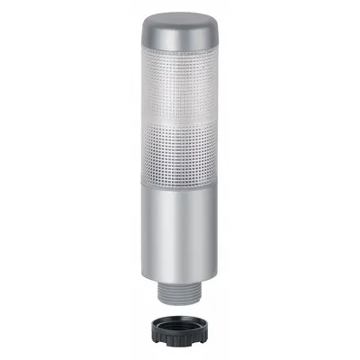WERMA Tower Light Assembly: 2 Tier, Green/Red, Sounder Tier Included, 141 mm Overall Ht - Two-Tier Tower Light Assemblies