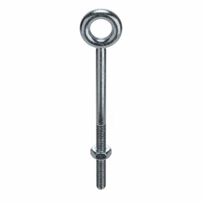 KEN FORGING Machinery Eye Bolt: Without Shoulder, Steel, Zinc-Plated, 1/4"-20 Thread Size - Machinery Eye Bolts without Shoulder