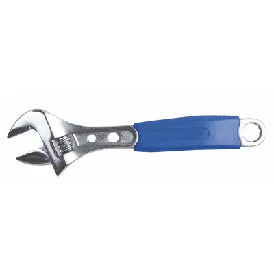 WESTWARD Adjustable Wrench: Alloy Steel, Chrome, 6 5/16 in Overall Lg - General Purpose Adjustable Wrenches