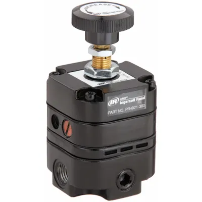 ARO Precision Compressed Air Regulator: Zinc Die-Cast, 1/4 in NPT, 14 cfm, 2 psi to 25 psi - Precision Air Regulators