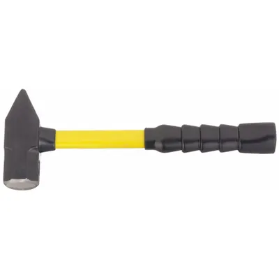 NUPLA Cross Pein Hammer: Fiberglass, Steel, 4 lb Head Wt, 1 5/8 in Face Dia, 14 in Overall Lg - Standard Cross-Peen Hammers